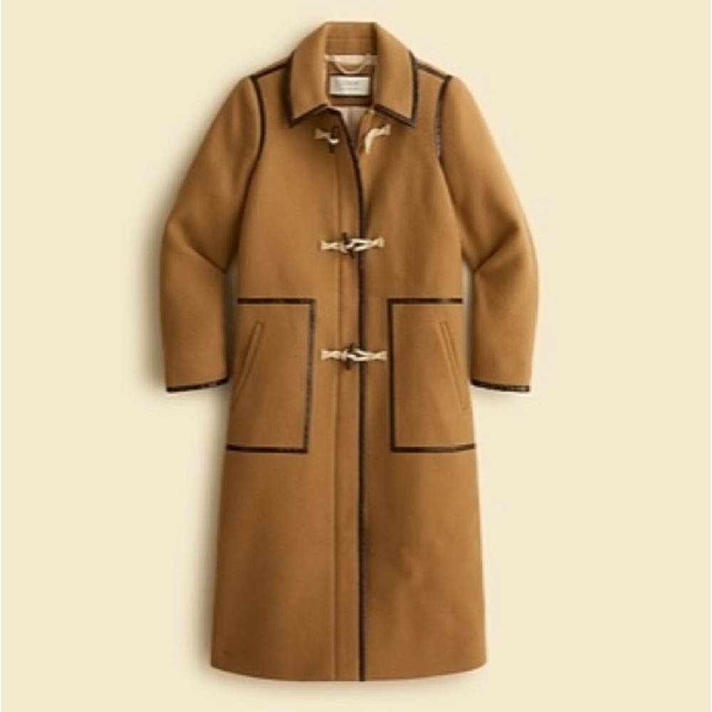 J. Crew Tan Trench Coat with Classic Design